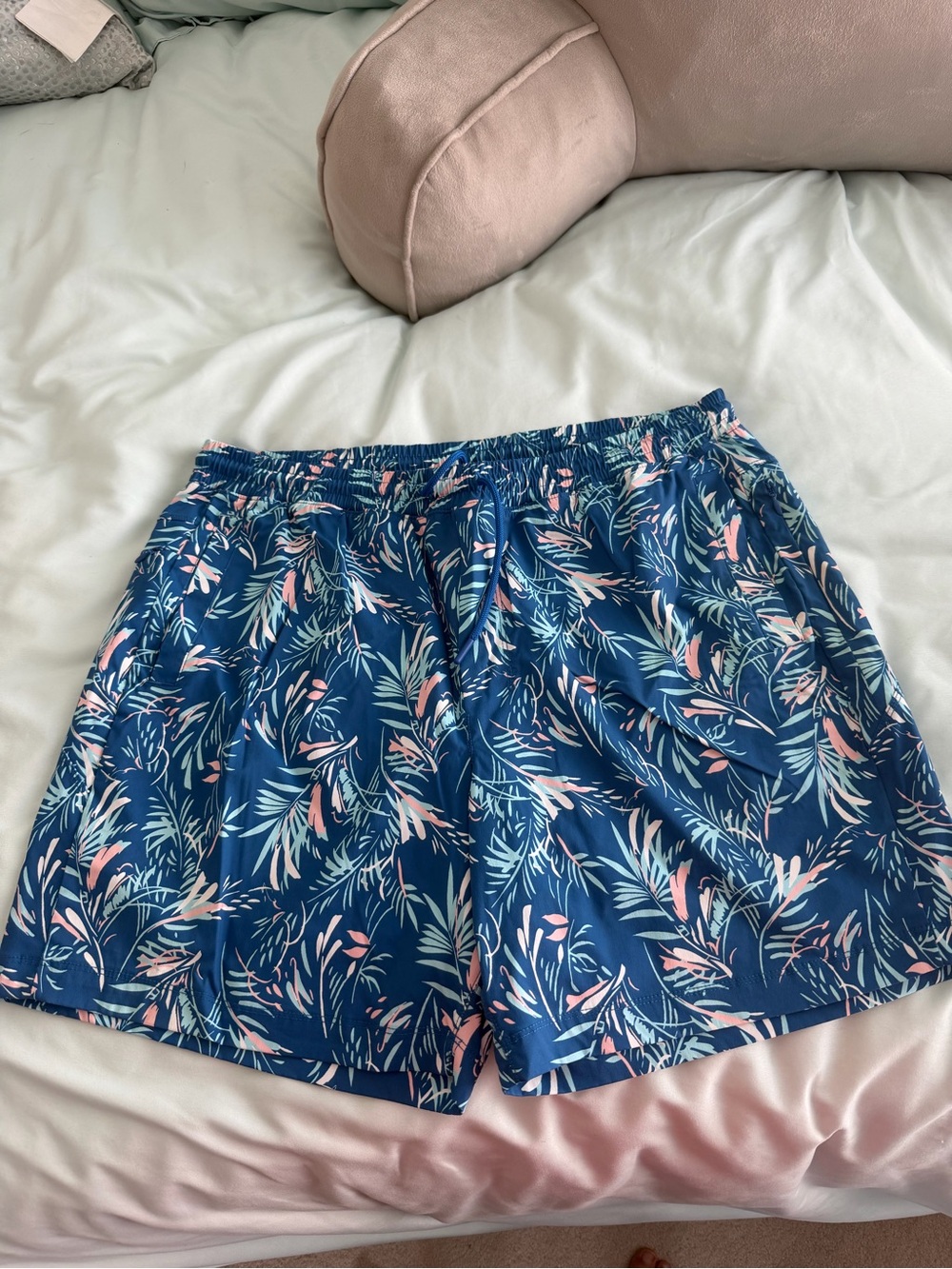 Birddogs Men’s Aegean Ease Swim Shorts Blue Floral Print